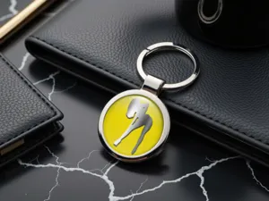 Custom Keychains Pro Max Photo Domed Metallic